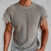 Men's Fringed Sheer Sleeveless Top