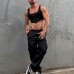 Men's Paneled Cropped Sleeveless Tank Top