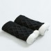 Unisex Winter Leg Warmer Thicken Fleece Liner Knit Knee Pads Warm Diamond Tube Socks Boots Deco