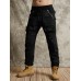 Men Solid Cargo Multi Pocket Utility Zipper Designed Ankle Length Skin Friendly Pants