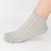 Men Women Breathable Wicking Short Ankle Sock Outdoor Sports Deodorant Five  Finger Socks